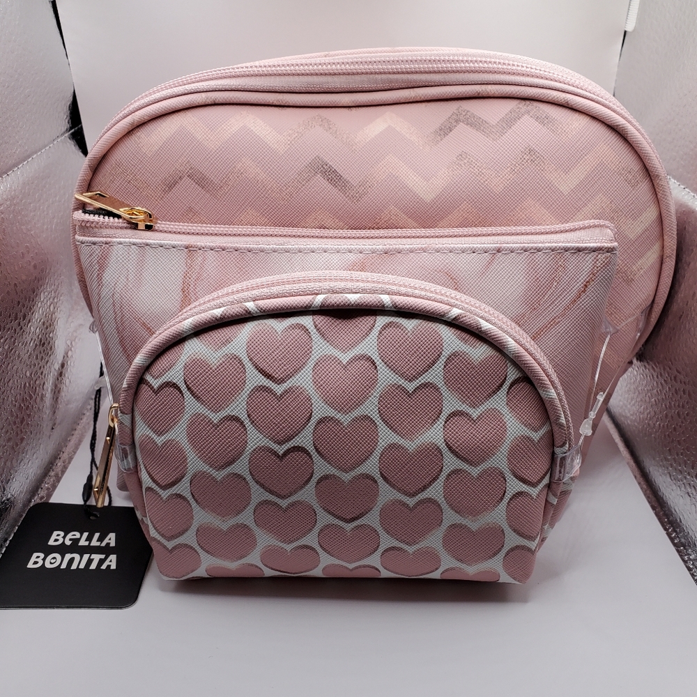 BELLA BONITA Cometic Bag. 3 Pieces Gift set